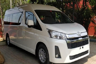 Executive 12 to 14 seater commuter minivan Toyota HiAce Mercedes Sprinter private charter